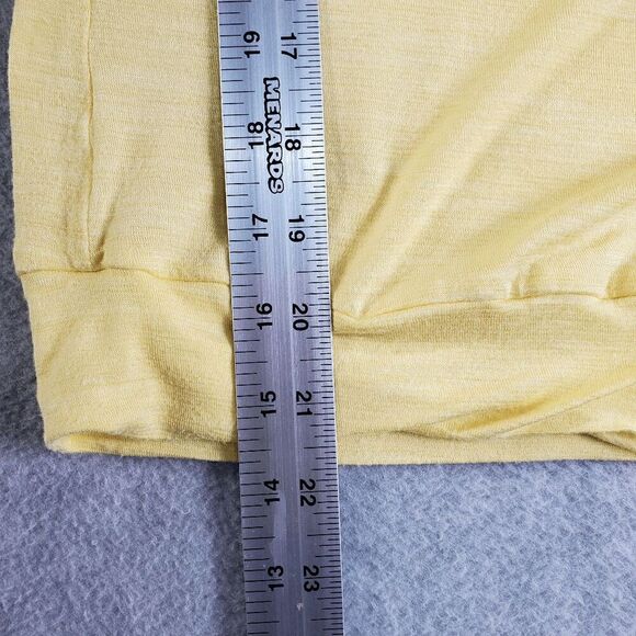 New York & Co Top Womens Large Yellow Cowl Neck Sleeveless Shirt - Picture 6 of 9